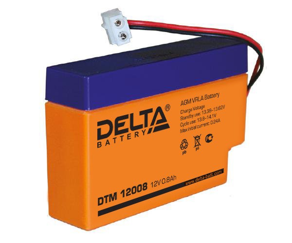 Delta DT DTM 12008 (DTM 12008)                                            0.8ah 12V -    